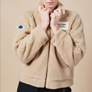 Bobo choses Sheepskin Bomber Jacket Beige xs